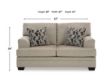 Ashley Stonemeade Taupe Loveseat small image number 8