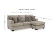 Ashley Stonemeade Taupe Sofa Chaise small image number 10