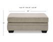 Ashley Stonemeade Taupe Ottoman small image number 6