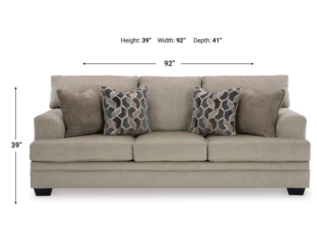 Ashley Stonemeade Taupe Queen Sleeper Sofa large image number 9