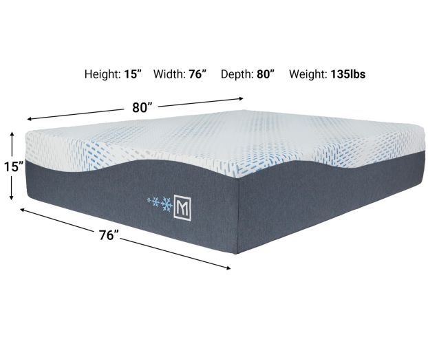 Ashley Gel Latex Memory Foam King Mattress in a Box large image number 7