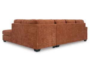 Ashley Aviemore Orange 2 Piece Sectional w/ RAF Chaise