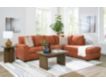 Ashley Aviemore Orange 2 Piece Sectional w/ RAF Chaise small image number 4