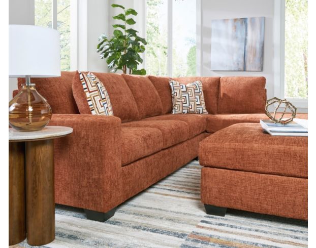 Ashley Aviemore Orange 2 Piece Sectional w/ RAF Chaise large image number 6