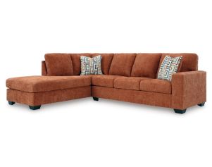 Ashley Aviemore Orange 2 Piece Sectional w/ LAF Chaise