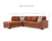 Ashley Aviemore Orange 2 Piece Sectional w/ LAF Chaise small image number 5