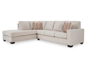 Ashley Aviemore Cream 2 Piece Sectional w/ LAF Chaise