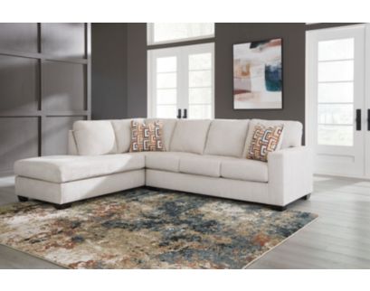 Ashley Aviemore Cream 2 Piece Sectional w/ LAF Chaise