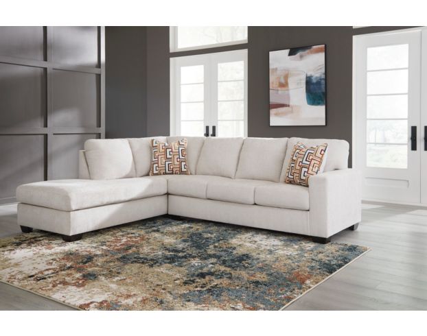 Ashley Aviemore Cream 2 Piece Sectional with Left Facing Ch