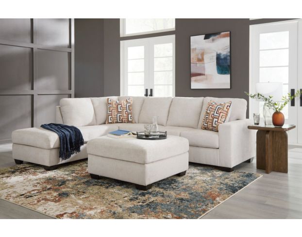 Ashley Aviemore Cream 2 Piece Sectional w/ LAF Chaise large image number 3