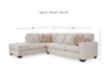 Ashley Aviemore Cream 2 Piece Sectional w/ LAF Chaise small image number 6