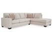 Ashley Aviemore Cream 2 Piece Sectional w/ RAF Chaise small image number 1