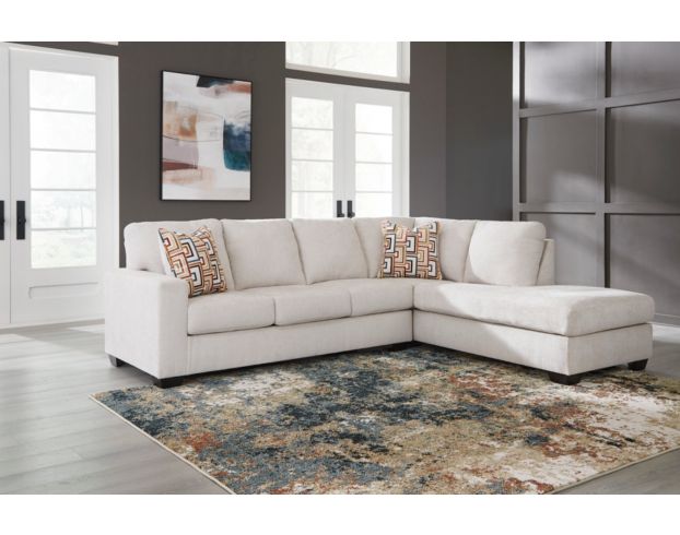 Ashley Aviemore Cream 2 Piece Sectional w/ RAF Chaise large image number 3