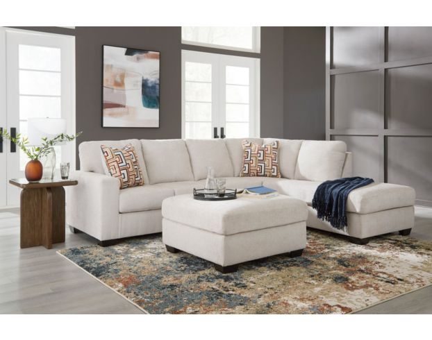 Ashley Aviemore Cream 2 Piece Sectional w/ RAF Chaise large image number 5