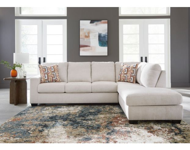 Ashley Aviemore Cream 2 Piece Sectional w/ RAF Chaise large image number 6