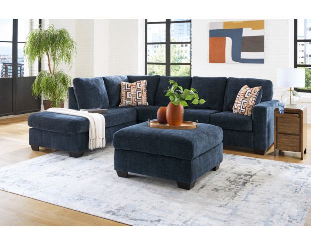 Ashley Aviemore Blue 2 Piece Sectional w/ LAF Chaise large image number 3