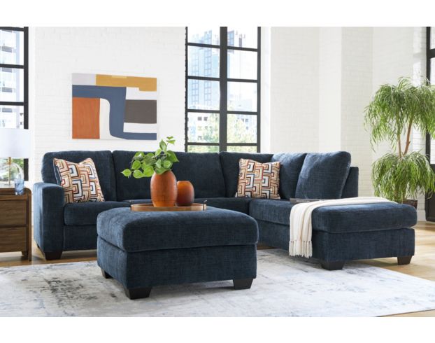 Ashley Aviemore Blue 2 Piece Sectional w/ RAF Chaise large image number 7