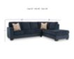 Ashley Aviemore Blue 2 Piece Sectional w/ RAF Chaise small image number 10