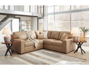 Ashley Bandon Toffee 2 Piece Sectional w/ RAF Corner Sofa