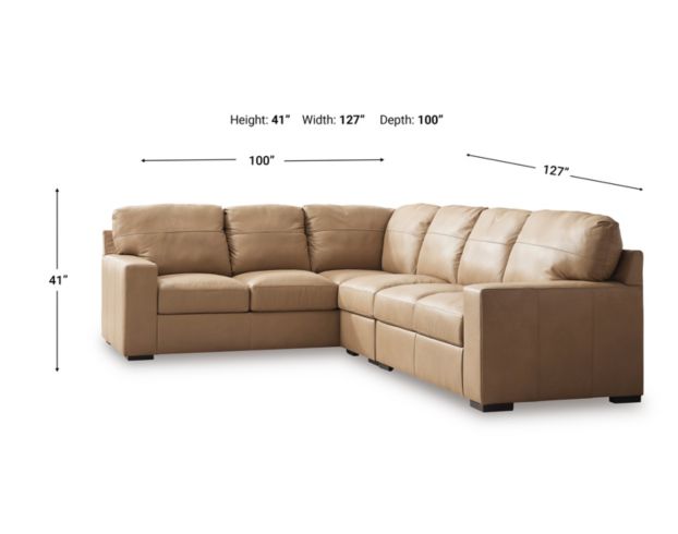 Ashley Bandon Toffee 3-Piece Sectional with Right Corner Sofa large image number 6