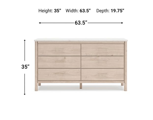 Ashley Furniture Industries In Cadmori Natural Dresser large image number 11