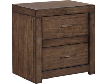 Aspen Modern Loft Brown Nightstand