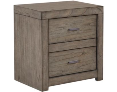 Aspen Modern Loft Gray Nightstand