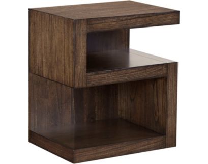 Aspen Modern Loft Brown Open Nightstand