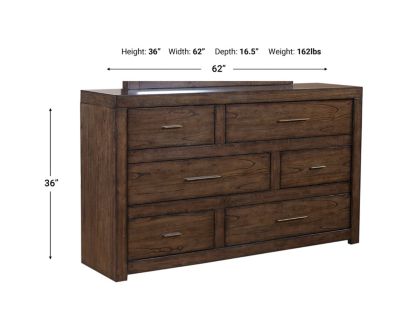 Aspen Modern Loft Brown Dresser