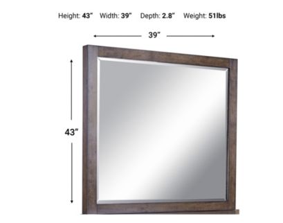 Aspen Modern Loft Brown Mirror