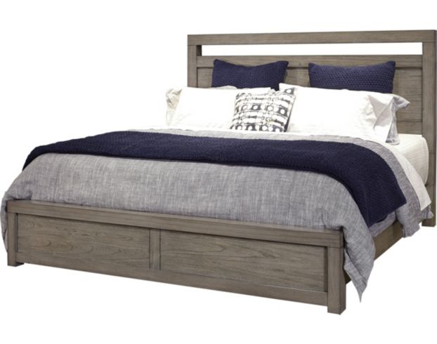 Aspen Modern Loft Gray Queen Bed large