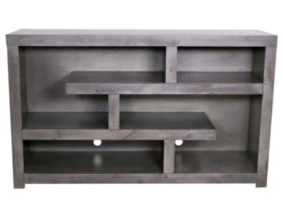 Aspen Contemporary Alder Grey 60-Inch Open Console