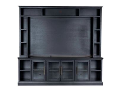 Aspen Byron 98" Black Console and Hutch