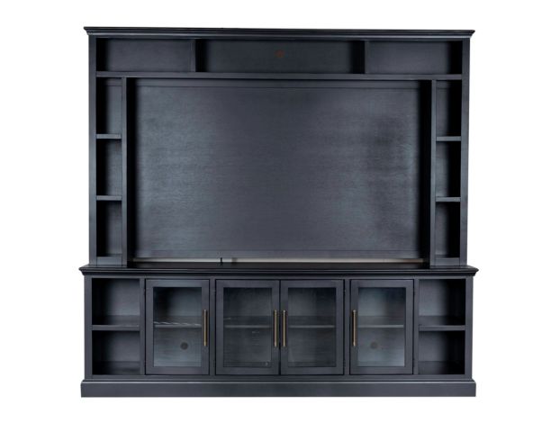 Aspen Byron 98" Black Console and Hutch large image number 1