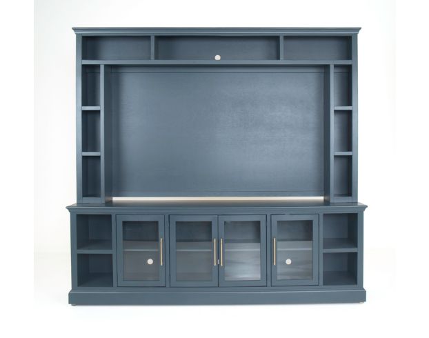 Aspen Byron 98" Malta Blue Console and Hutch large image number 1