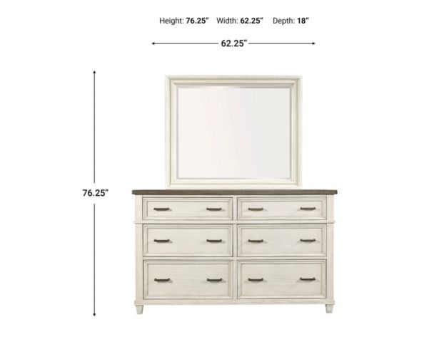 Aspen Caraway Dresser with Mirror large image number 8