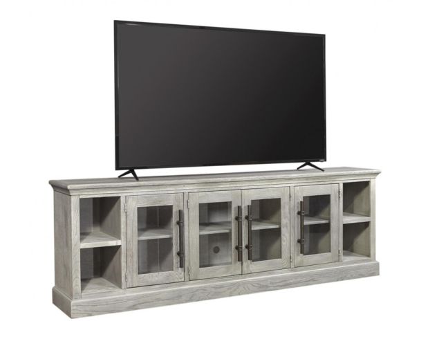 Aspen Manchester Heather Grey 97-Inch TV Console large