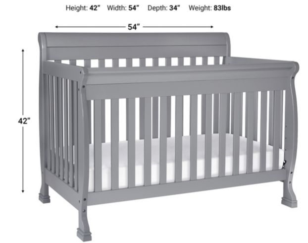 Million Dollar Baby DaVinci Kalani Gray 4-in-1 Convertible Crib large image number 6
