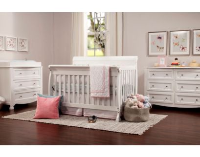 Million Dollar Baby DaVinci Kalani White 4-in-1 Convertible Crib