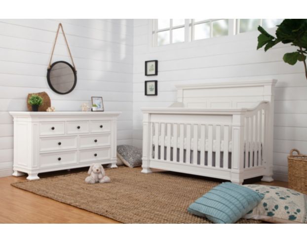 Million Dollar Baby Tillen White Convertible Crib large image number 2