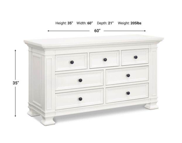 Million Dollar Baby Tillen White Dresser large image number 6