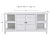 Cal Baja Bungalow White Entertainment Console small image number 4