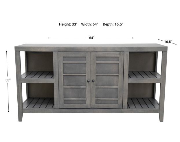 Cal Baja Bungalow Gray Entertainment Console large image number 6