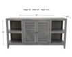 Cal Baja Bungalow Gray Entertainment Console small image number 6