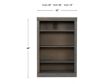 California Baja DZ 48-Inch Gray Bookcase small image number 8