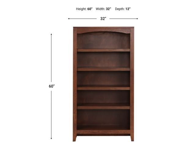 California Baja DZ 60-Inch Oak Bookcase large image number 8