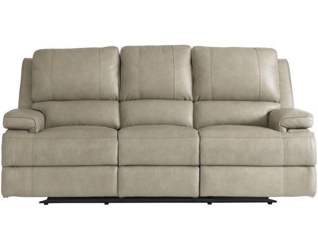 Bassett Furniture Parsons Flax Leather Power Headrest/Lumbar Sofa large image number 1