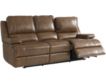 Bassett Furniture Parsons Umber Leather Power Headrest Sofa small image number 3