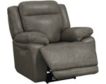 Bassett Furniture Evo Pewter Leather Power Headrest Recliner small image number 2