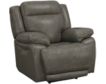 Bassett Furniture Evo Pewter Leather Power Headrest Recliner small image number 3